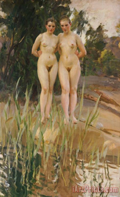 Two Friends painting - Anders Leonard Zorn Two Friends Art Print