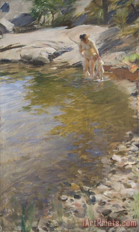 Anders Zorn The Morning Toilet Art Painting