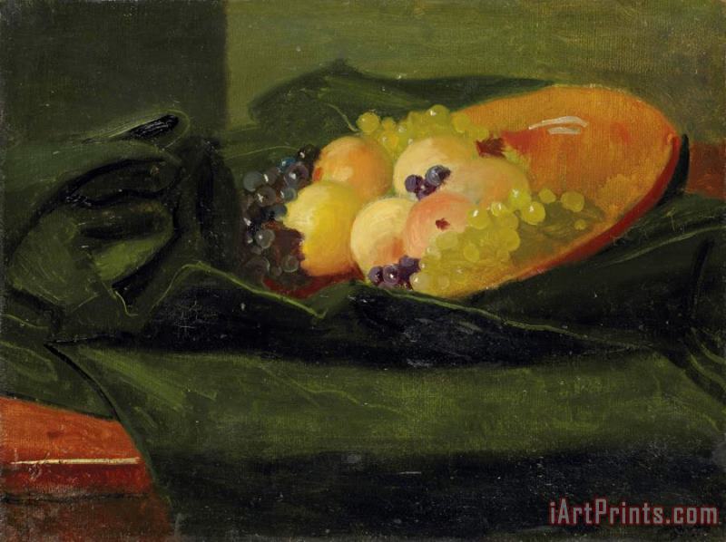 Andre Derain Nature Morte Aux Fruits Sur Velours Vert Art Painting