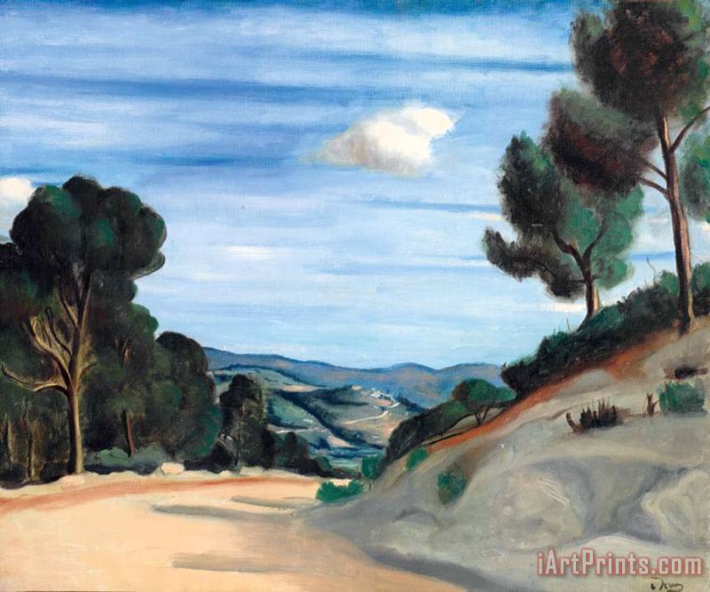 Andre Derain Route En Provence Art Painting