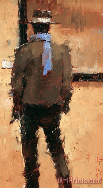 A Collector painting - Andre Kohn A Collector Art Print