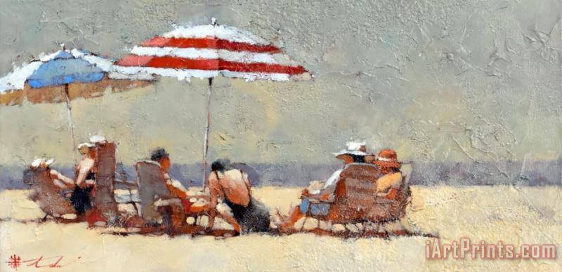 Andre Kohn Beach Reunion Art Painting