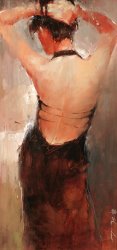 Andre Kohn Cocktail Dress painting