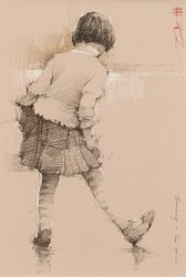 Andre Kohn Dancing in The Rain painting