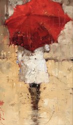 Andre Kohn Into The Rain painting