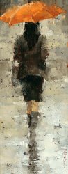 Andre Kohn Orange painting