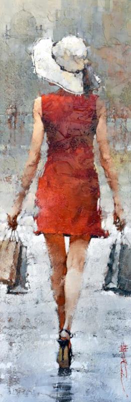 Retail Therapy, 2018 painting - Andre Kohn Retail Therapy, 2018 Art Print