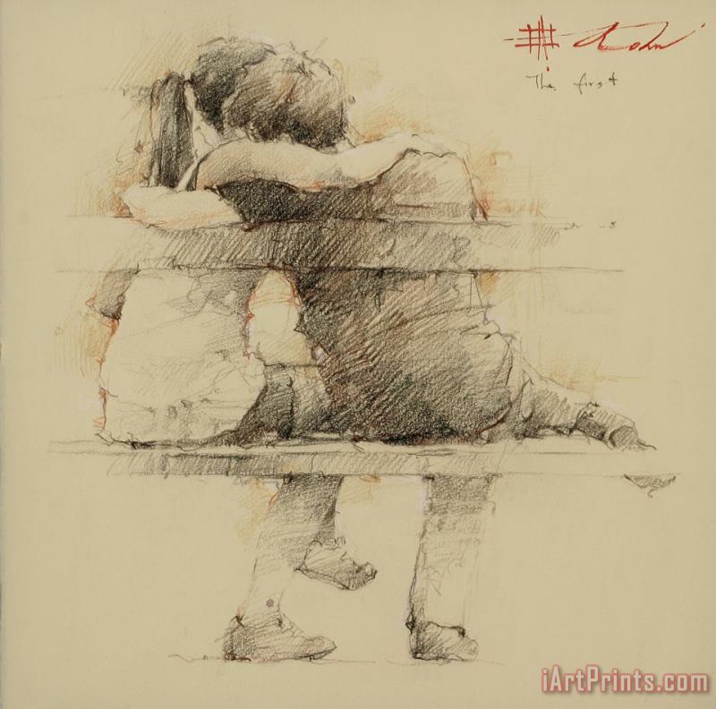The First painting - Andre Kohn The First Art Print