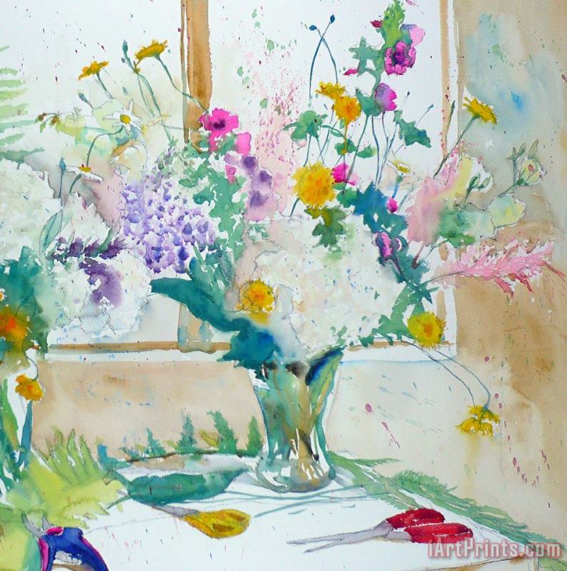 Bouquet Study painting - Andre Mehu Bouquet Study Art Print