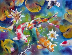 Andre Mehu Dances with kois