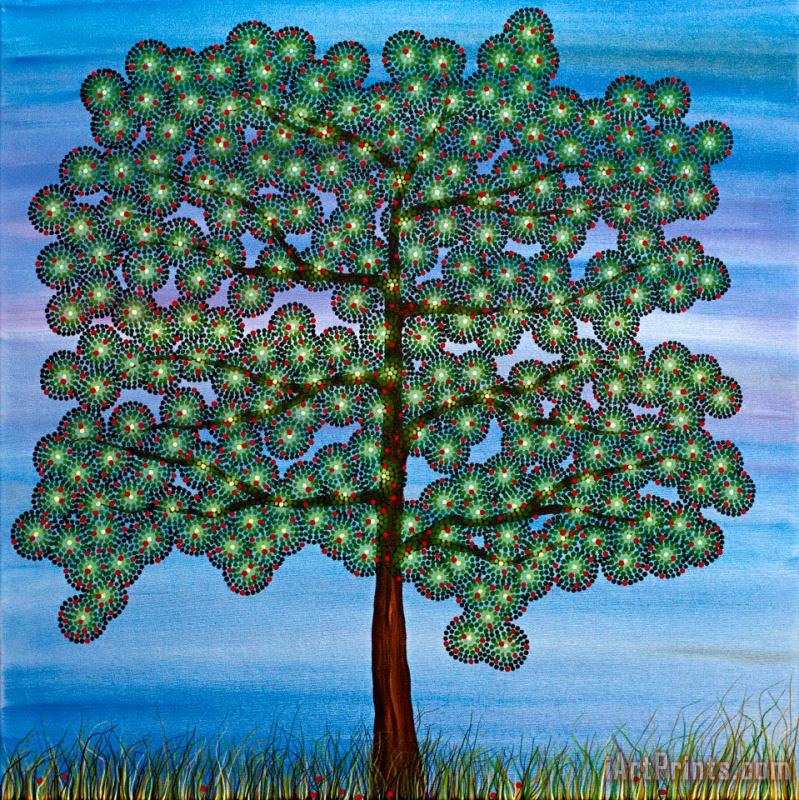 Come Climb my Branches painting - Andrea Youngman Come Climb my Branches Art Print