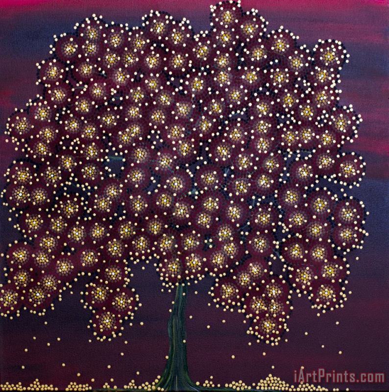 Offering Golden Gifts painting - Andrea Youngman Offering Golden Gifts Art Print