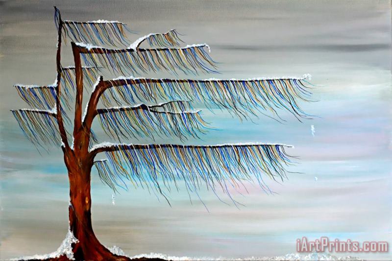 Andrea Youngman Winter Blues Art Painting