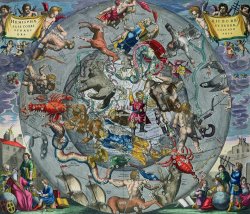 Andreas Cellarius Map of the Constellations of the Northern Hemisphere