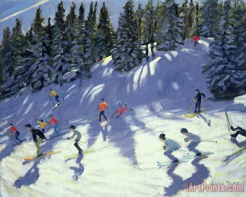 Fast Run painting - Andrew Macara Fast Run Art Print