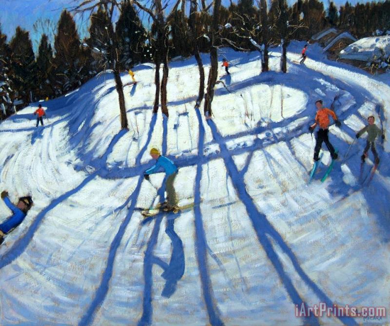 Andrew Macara Winding Trail Morzine Art Painting