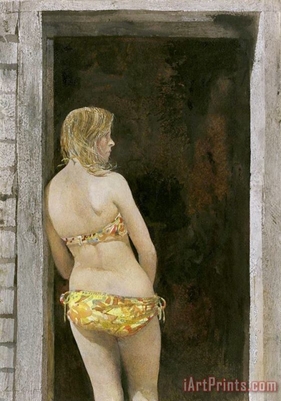 andrew wyeth Bikini 1968 Art Print