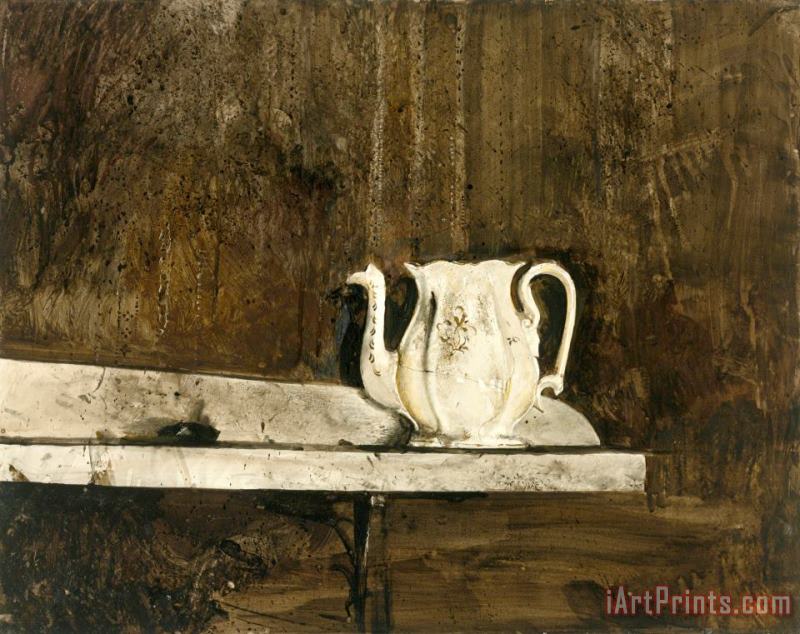 andrew wyeth Christina's Teapot 1968 Art Print