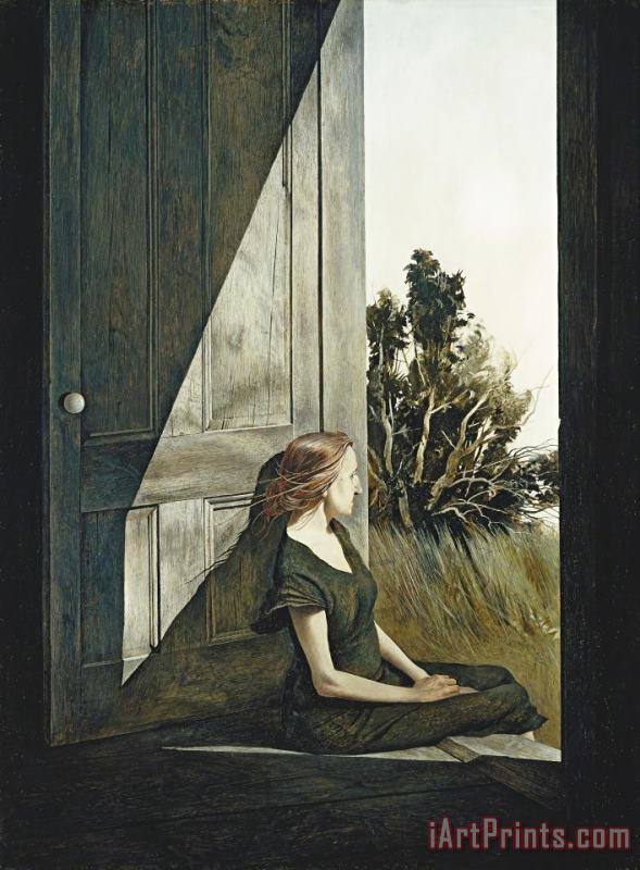 Christina Olson, 1947 painting - andrew wyeth Christina Olson, 1947 Art Print