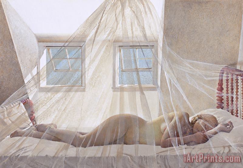 Day Dream 1980 painting - andrew wyeth Day Dream 1980 Art Print