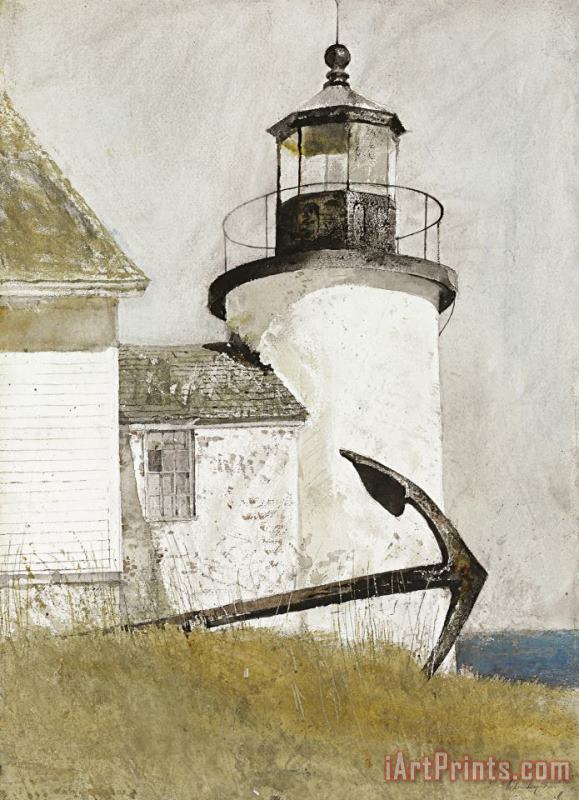 Deserted Light, 1977 painting - andrew wyeth Deserted Light, 1977 Art Print