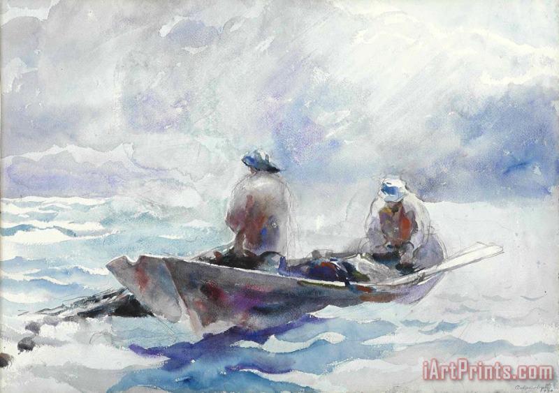 andrew wyeth Fishermen in Dory Art Print