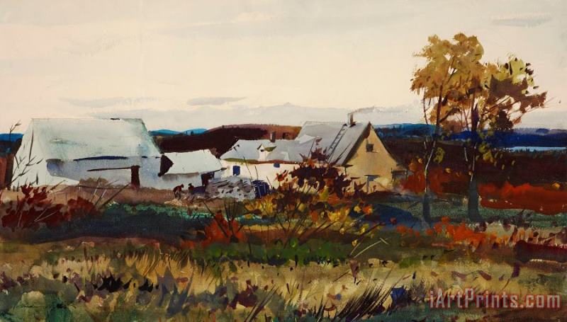 andrew wyeth Hill Farm, 1939 Art Painting for sale - iArtPrints.com