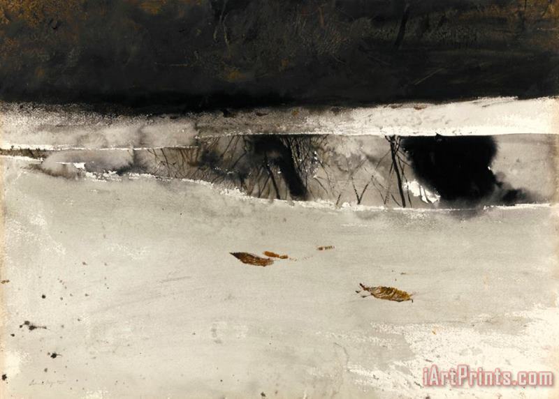 andrew wyeth Ice Pool 1969 Art Painting