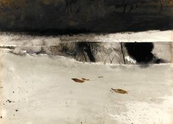 andrew wyeth Thin Ice Framed Print for sale - iArtPrints.com