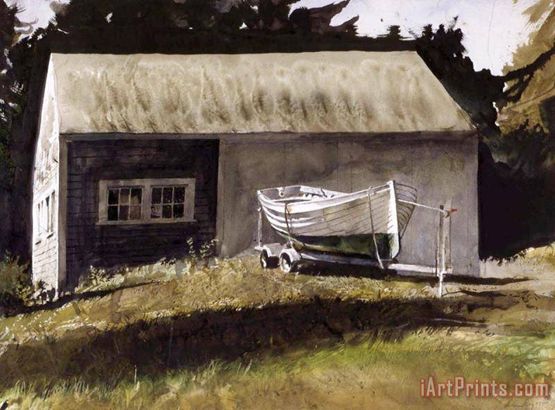 Lifeboat painting - andrew wyeth Lifeboat Art Print