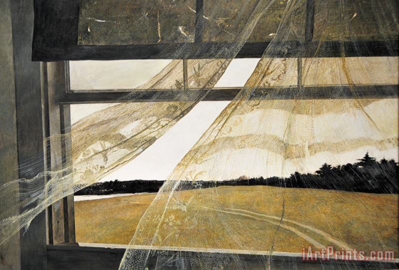 andrew wyeth Wind From The Sea 1947 Art Print