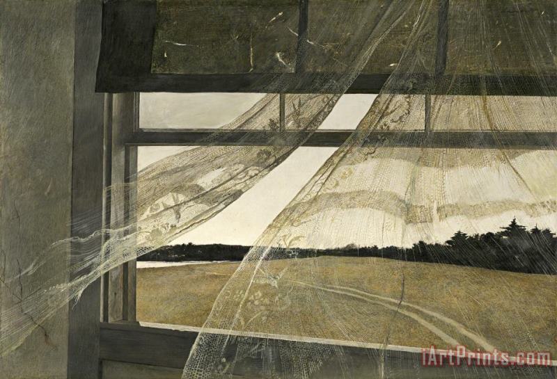 Wind From The Sea, 1947 painting - andrew wyeth Wind From The Sea, 1947 Art Print