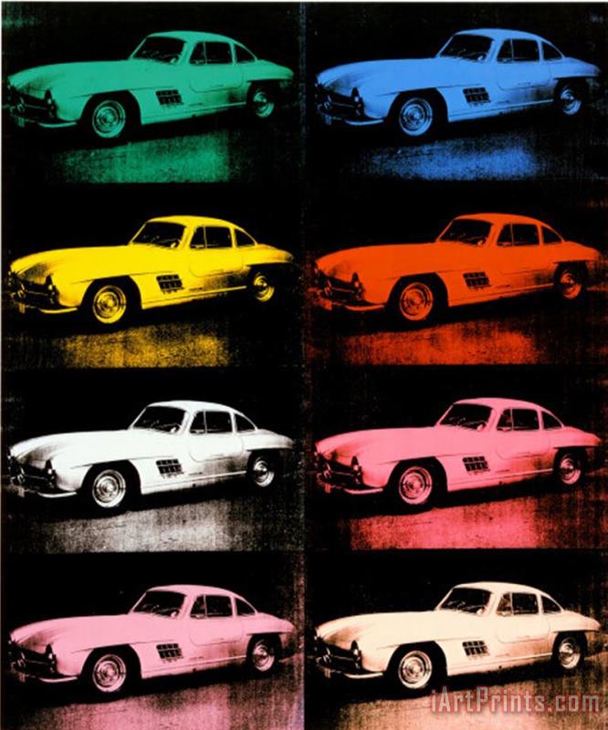 Andy Warhol 300 Sl Coupe 1954 Art Painting