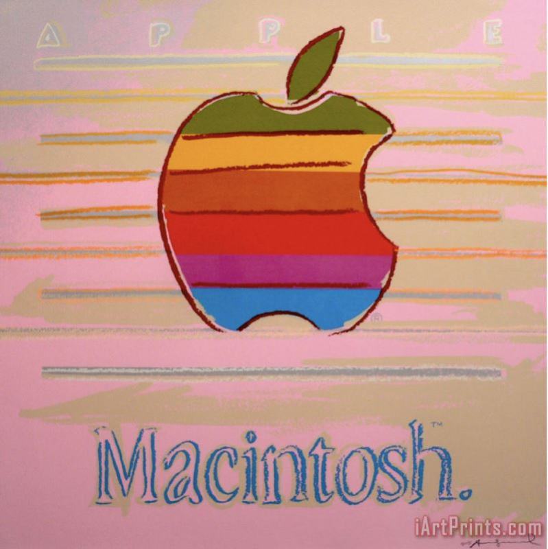 Apple Macintosh painting - Andy Warhol Apple Macintosh Art Print