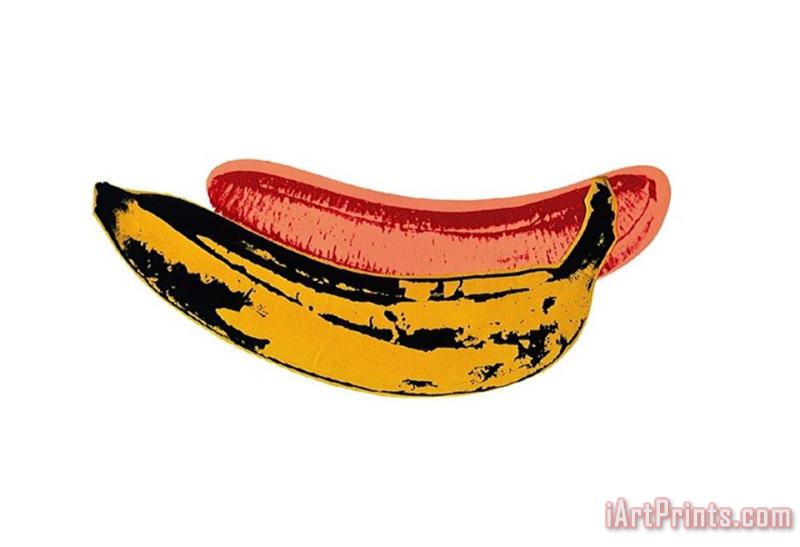 Banana 1966 painting - Andy Warhol Banana 1966 Art Print