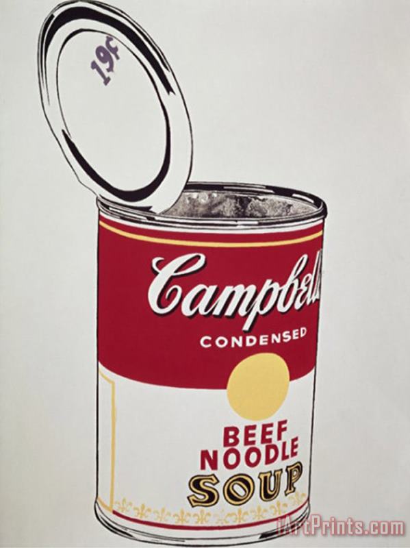 Andy Warhol Big Campbell's Soup Can C 19 Cents C 1962 Art Painting