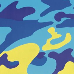 Andy Warhol Camouflage 1987 Blue Yellow