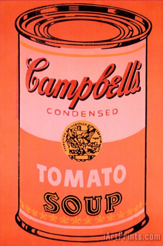Andy Warhol Campbell's Soup Can C 1965 Orange Art Painting