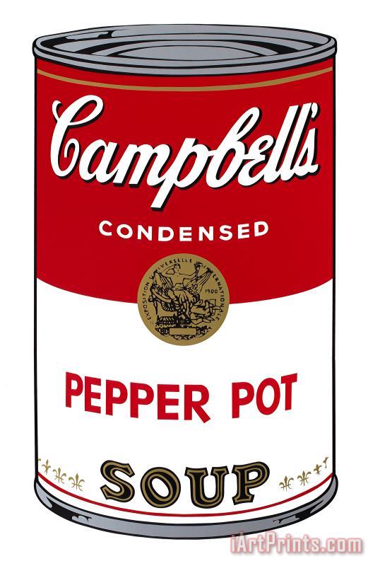 Andy Warhol Campbell's Soup I Pepper Pot C 1968 Art Print