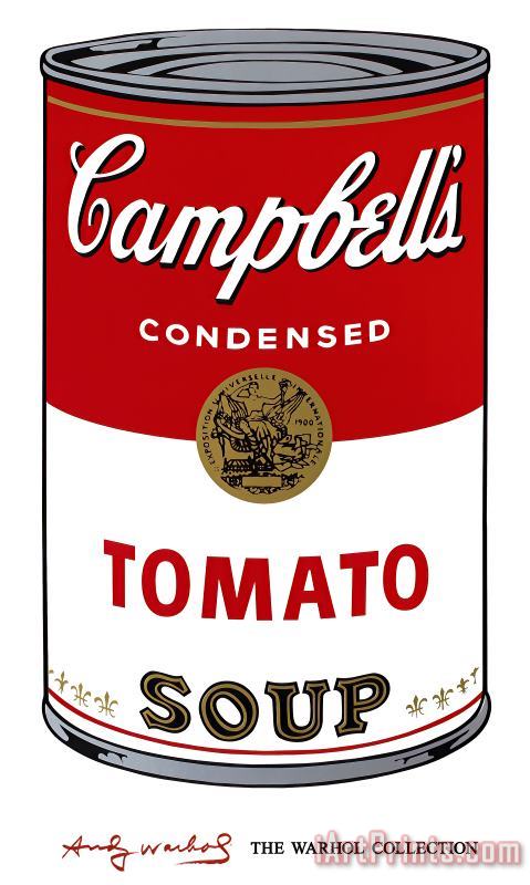 Andy Warhol Campbell's Soup I Tomato C 1968 Art Painting
