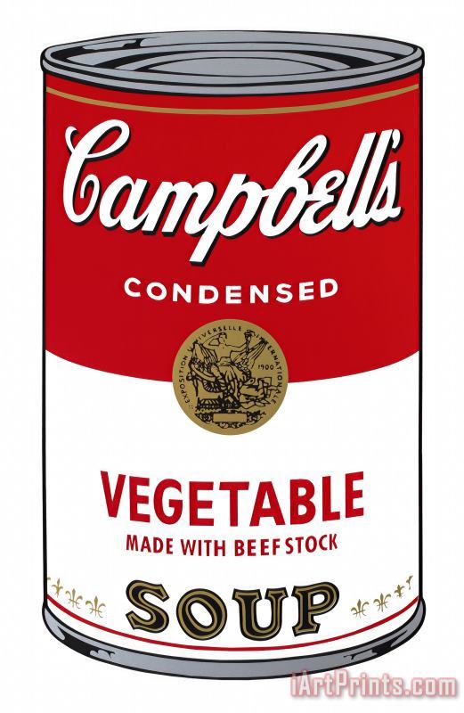 Campbell's Soup I Vegetable C 1968 painting - Andy Warhol Campbell's Soup I Vegetable C 1968 Art Print