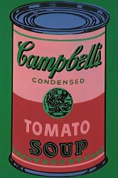 Andy Warhol Colored Campbell's Soup Can C 1965 Red Green