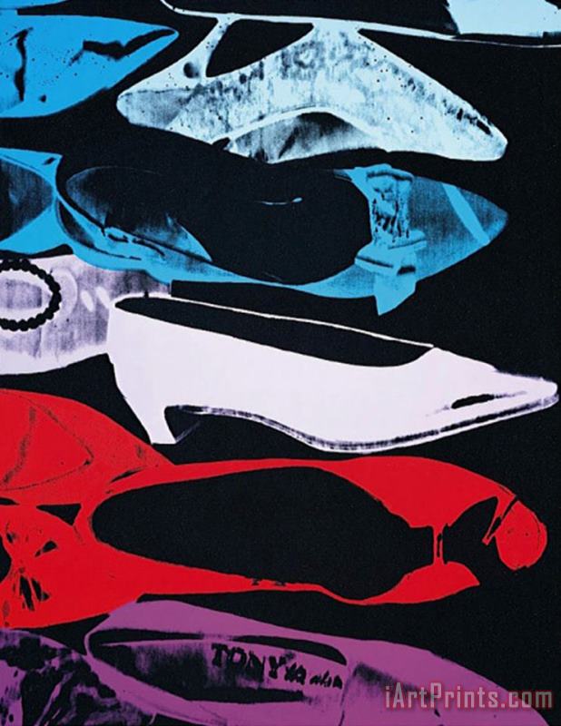Diamond Dust Shoes C 1980 81 Parallel painting - Andy Warhol Diamond Dust Shoes C 1980 81 Parallel Art Print