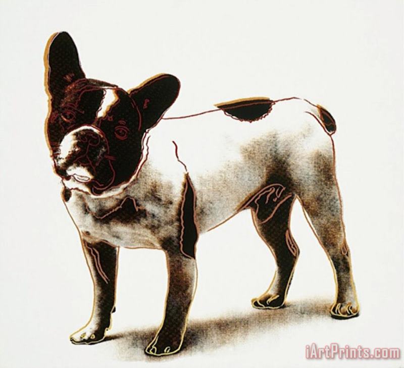 Dog C 1986 painting - Andy Warhol Dog C 1986 Art Print