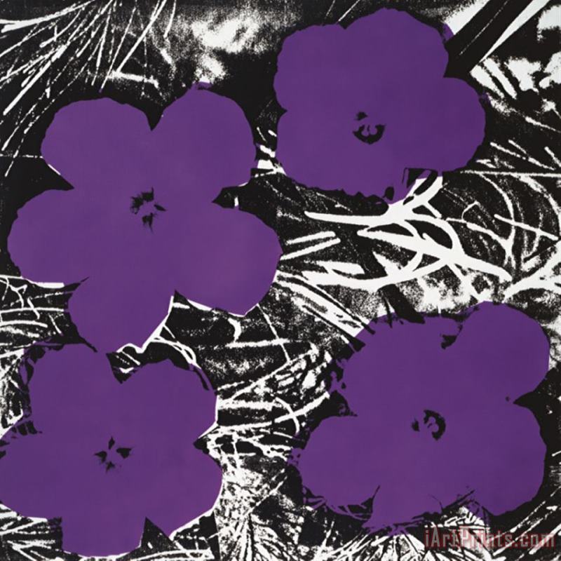 Andy Warhol Flowers C 1965 4 Purple Art Print