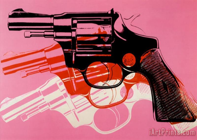 Andy Warhol Gun C 1981 82 Art Painting