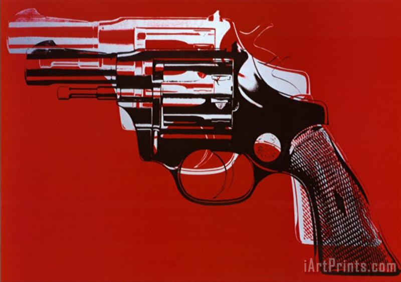 Guns C 1981 82 painting - Andy Warhol Guns C 1981 82 Art Print