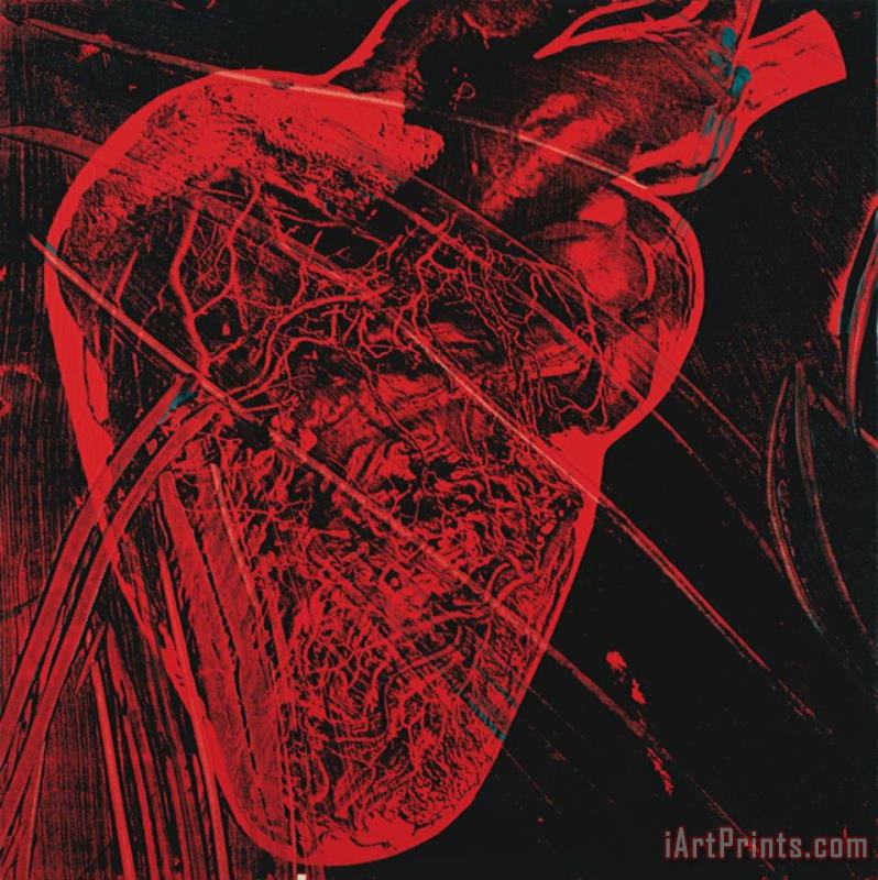 Human Heart C 1979 Red with Veins painting - Andy Warhol Human Heart C 1979 Red with Veins Art Print