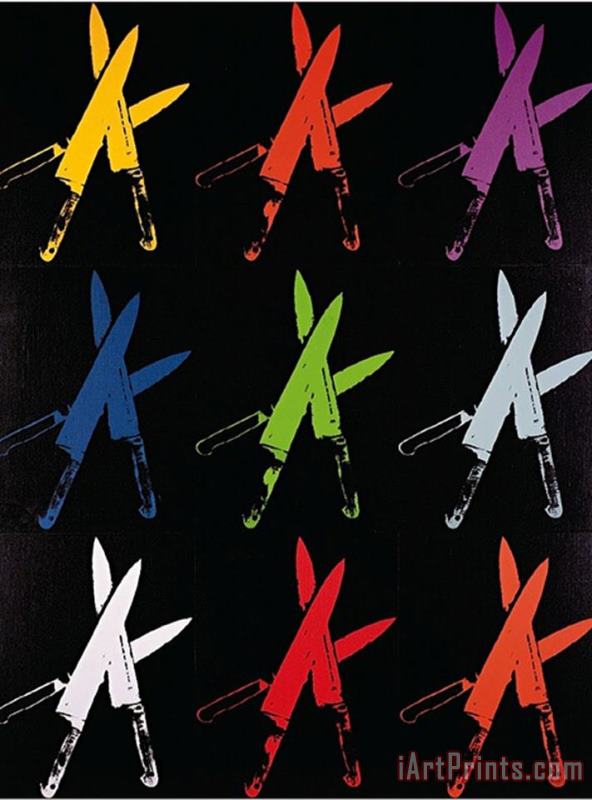 Andy Warhol Knives C 1981 82 Multi Art Painting