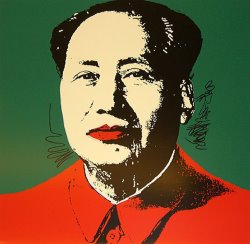 Andy Warhol Mao Tse Tung Kopf Gelb Rot